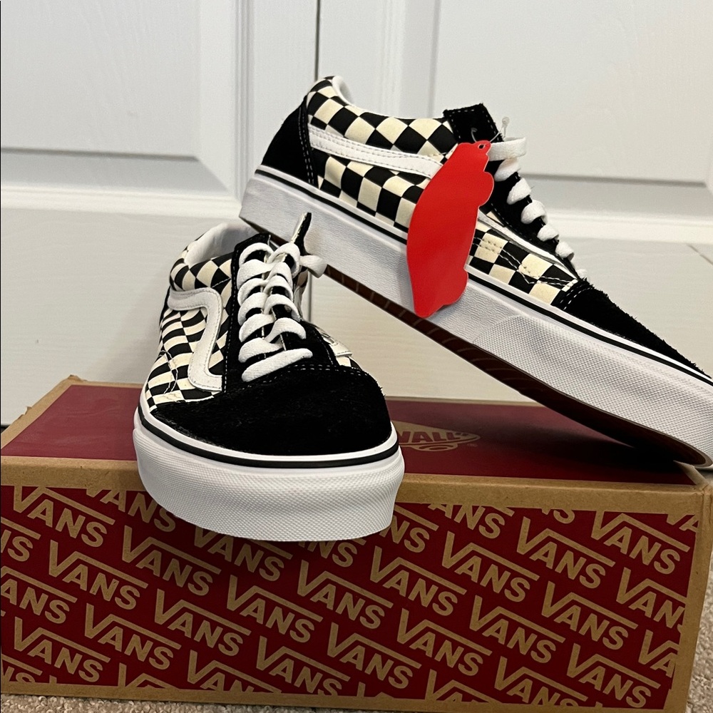 Vans Black and White Checkered Sneakers
